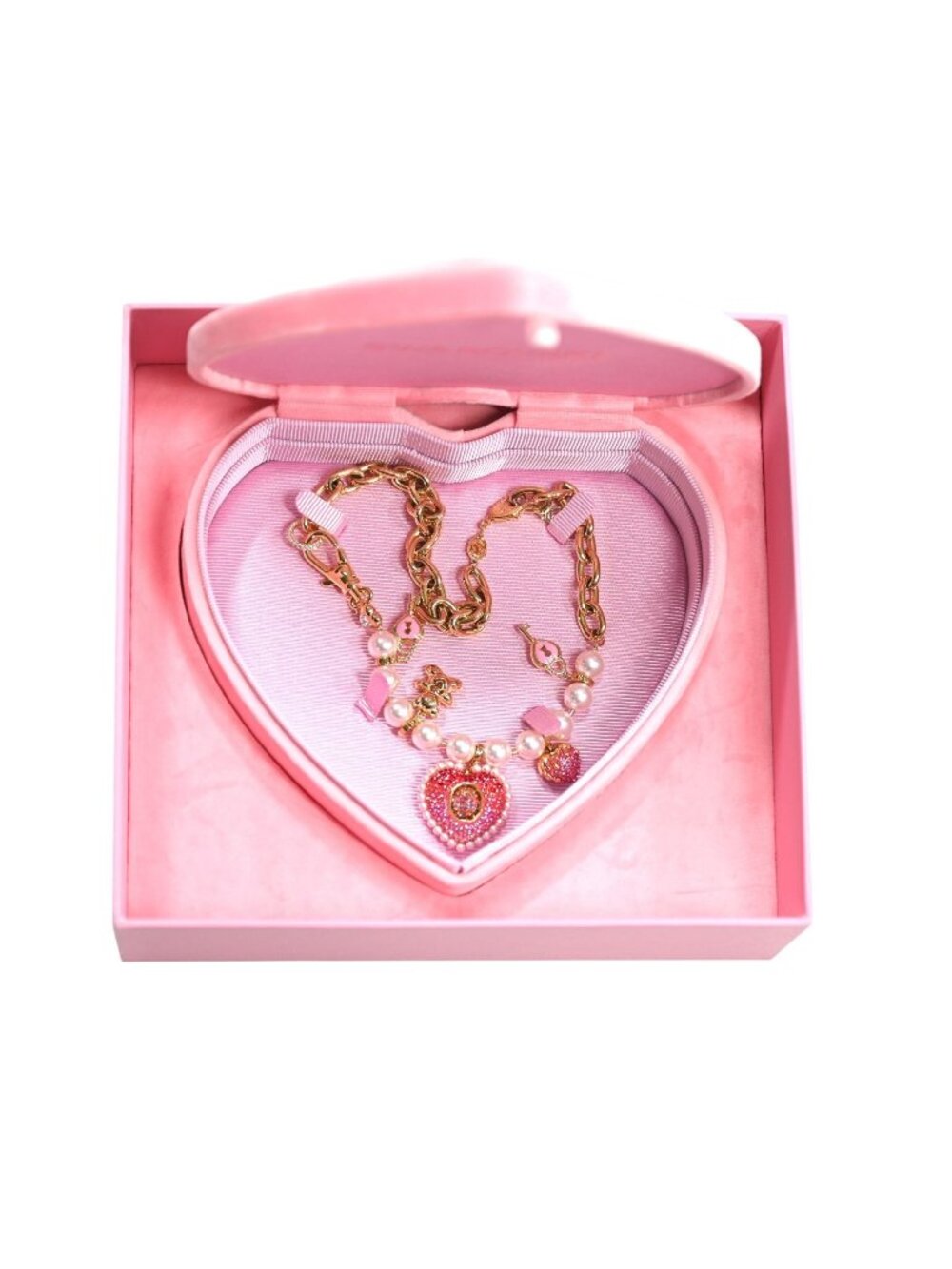Swarovski Idyllia Collection Crystal and Pearl Charm Necklace